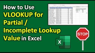 Unlock the Full Potential of VLOOKUP | How to Lookup Partial Text with VLOOKUP in Excel