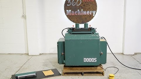 DODDS SE15 DOVETAIL MACHINE