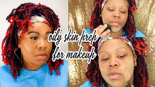 EASY BEGINNER FRIENDLY How I Prep My Oily Skin for Makeup (1/3) - UNIQUERENEE | MAKEUP TUTORIAL