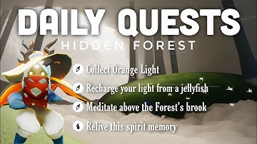 Daily Quests in Hidden Forest | sky children of the light | Noob Mode
