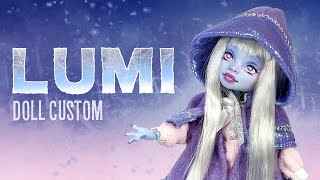 It's cold out, so I made a doll inspired by frost and snow - Monster High G1 OOAK