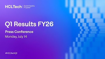 HCLTech Q1 FY26 Results Press Conference | #HCLTechQ1