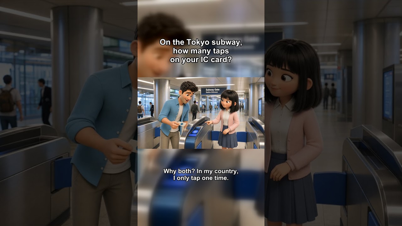 On the Tokyo Subway, How Many Times Do You Tap Your IC Card? | Easy English