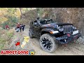 Jeep wrangler rubicon vs mahindra thar 2020  most dangerous offroad ever  4wd malfunctioned