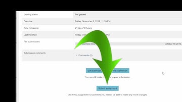 How to Submit an Assignment in Moodle