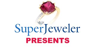 SuperJeweler | Ruby Ring 1 1/2 Carat Cushion Cut Ruby and Diamond Ring In 14K Yellow Gold