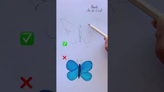 How to draw a beautiful butterfly 🦋 #youtubeshorts #shorts #art #drawing #creative screenshot 4