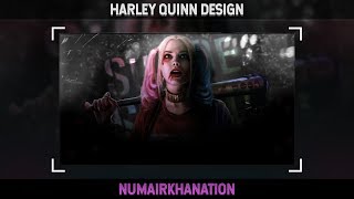 Harley Quinn Design (Suicide Squad) | Photoshop Speedart #5 screenshot 5