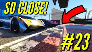 GTA 5 Online - UNBELIEVABLY CLOSE finishes on STUNT RACES #23