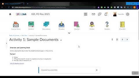Creating and Adding Content in D2L