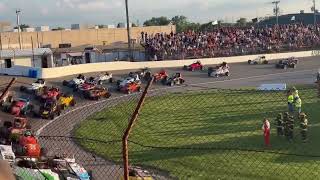 Hard Crash at Anderson Speedway Little 500