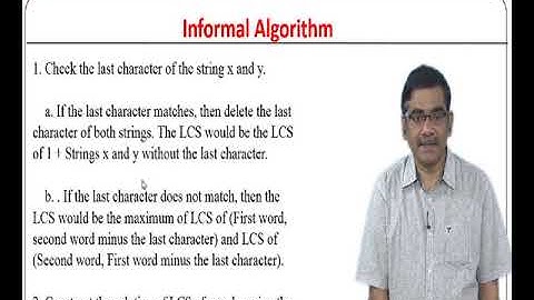 Longest Common Subsequence and String Edit