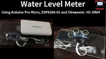 Water Level Meter using Ultrasonic HC-SR04 and WiFi module ESP-8266-01