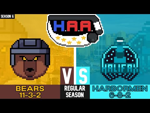 HAA Season 6, Game 17 | Boston Bears (11-3-2) @ Halifax Harbormen (6-8-2)