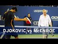 Novak djokovic challenges john mcenroe to a match  us open 2009