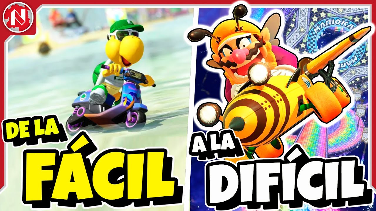 De la Más FÁCIL a la Más DIFÍCIL: Todas las PISTAS de MARIO KART WORLD
