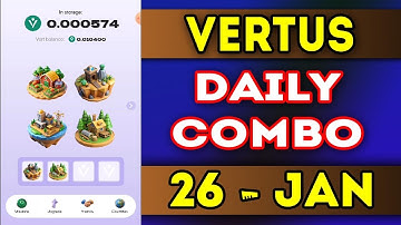 Vertus Daily Combo 26 january 2025 | Vertus Daily Combo Today | AGP | #vertus