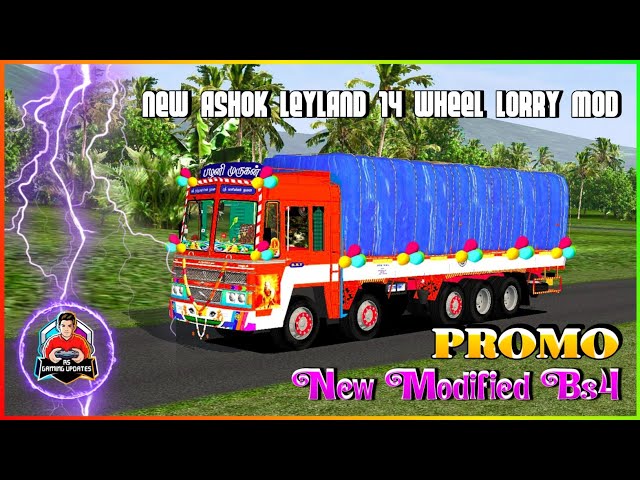 New Tn Bs4 Modified Ashok Leyland Lorry Mod | Promo | Bussid | #rsgamingupdates #bussidmod #bussid class=