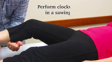 Pendulum Exercises After Hip Arthroscopy: A Video Technique