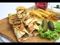 شاورما وخبز ومايونيز وبطاطا مقرمشة بفيديو واحدProfessional Shawarma at home