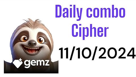 GEMZ daily combo & cipher code Morse 11/10/2024