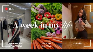 Weekly Vlog | Amiri Spring-Summer Launch| Grocery Shopping| Styling My 75 Year Old Nana