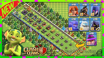 Max 10x Dark Elixir Troops VS Different Level Cannon || Home Village || Clash Of Clans