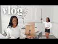 VLOG | dining room set up &amp; back in NYC  | Octavia B