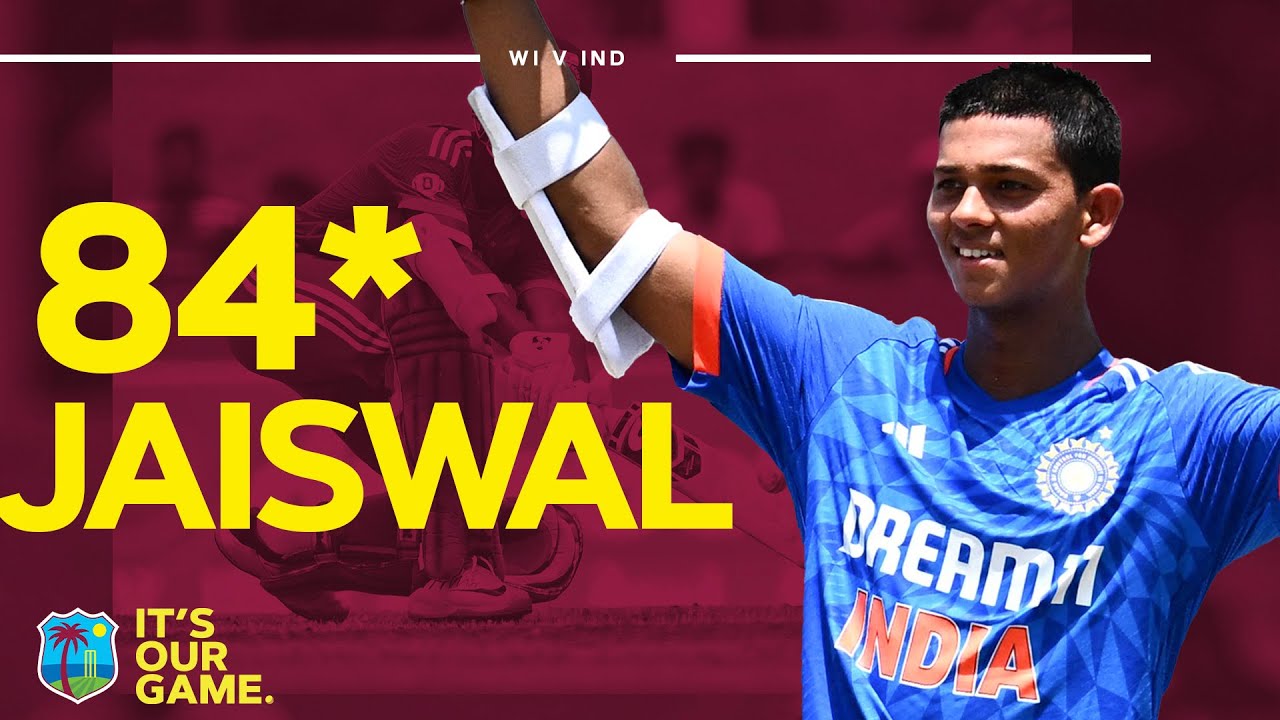  Brilliant Innings  Yashasvi Jaiswal Hits 84 Runs From 51 Balls  West Indies v India