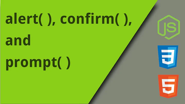 alert, confirm, and prompt dialogs with JavaScript