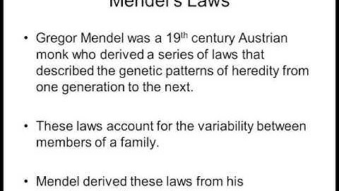 Biology 1010 Lecture 15 Patterns of Inheritance