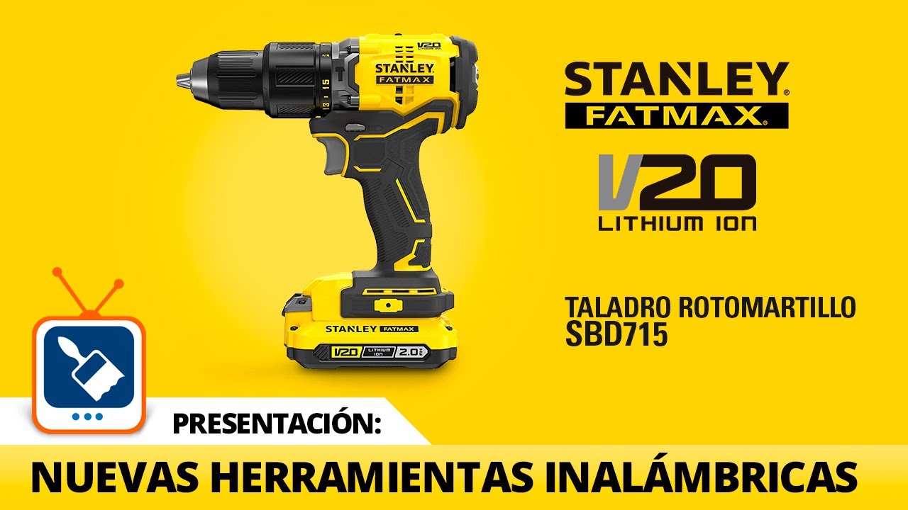 Presentación: Taladro rotomartillo SBD715 V20 STANLEY 