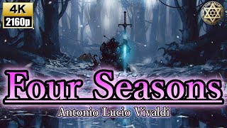 🎧【4K】春夏秋冬【四季】癒しのヴァイオリン協奏曲：ヴィヴァルディ【Antonio Lucio Vivaldi：Four Seasons】《ヒーリング/ストレス解消/作業用BGM》528Hz