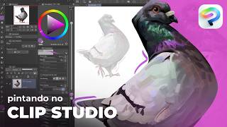 My painting process in Clip Studio screenshot 4