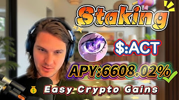 💎 Solana ACT staking is rock-solid! Earn real 6608.02% APY rewards safely and easily!