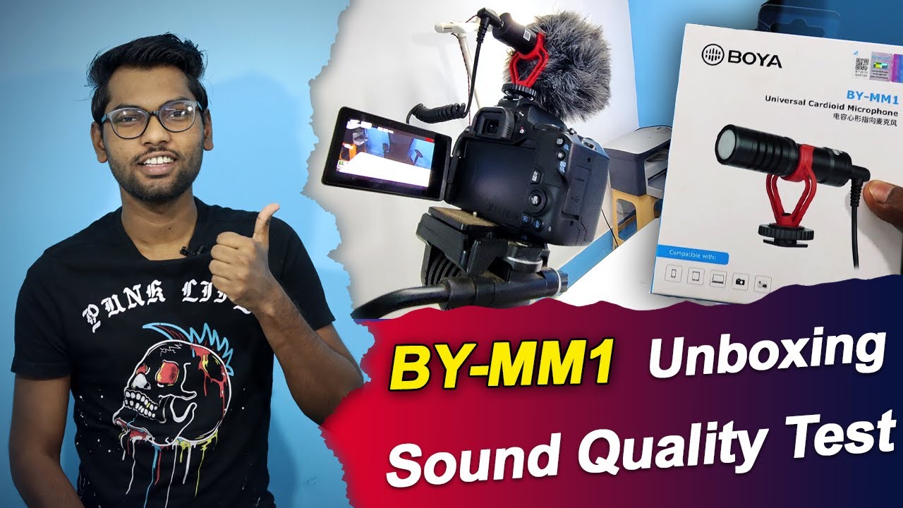 Boya BY MM1 Mic Audio Test / Boya BYMM1 Review / Shotgun Microphone