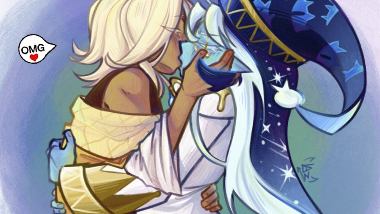 ShadowVanilla - Moon Kiss...♥️ 😱┃Pure Vanilla x Shadow Milk┃Cookie Run Kingdom Comic Dub