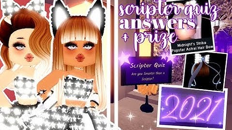 ALL ANSWERS TO ROYALE HIGH’S NEW YEAR SCRIPTER QUIZ! | Roblox Royale High ♡