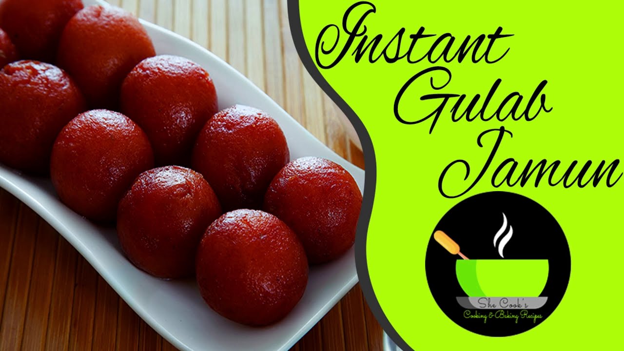 Instant Gulab Jamun Recipe | Bread Gulab Jamun Recipe |  Instant Bread Gulab Jamun | She Cooks