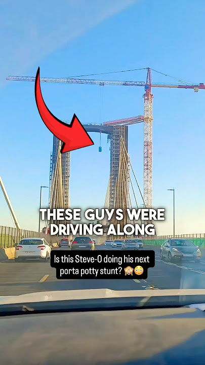 They Dropped a Porta-Potty from HERE 😳😬