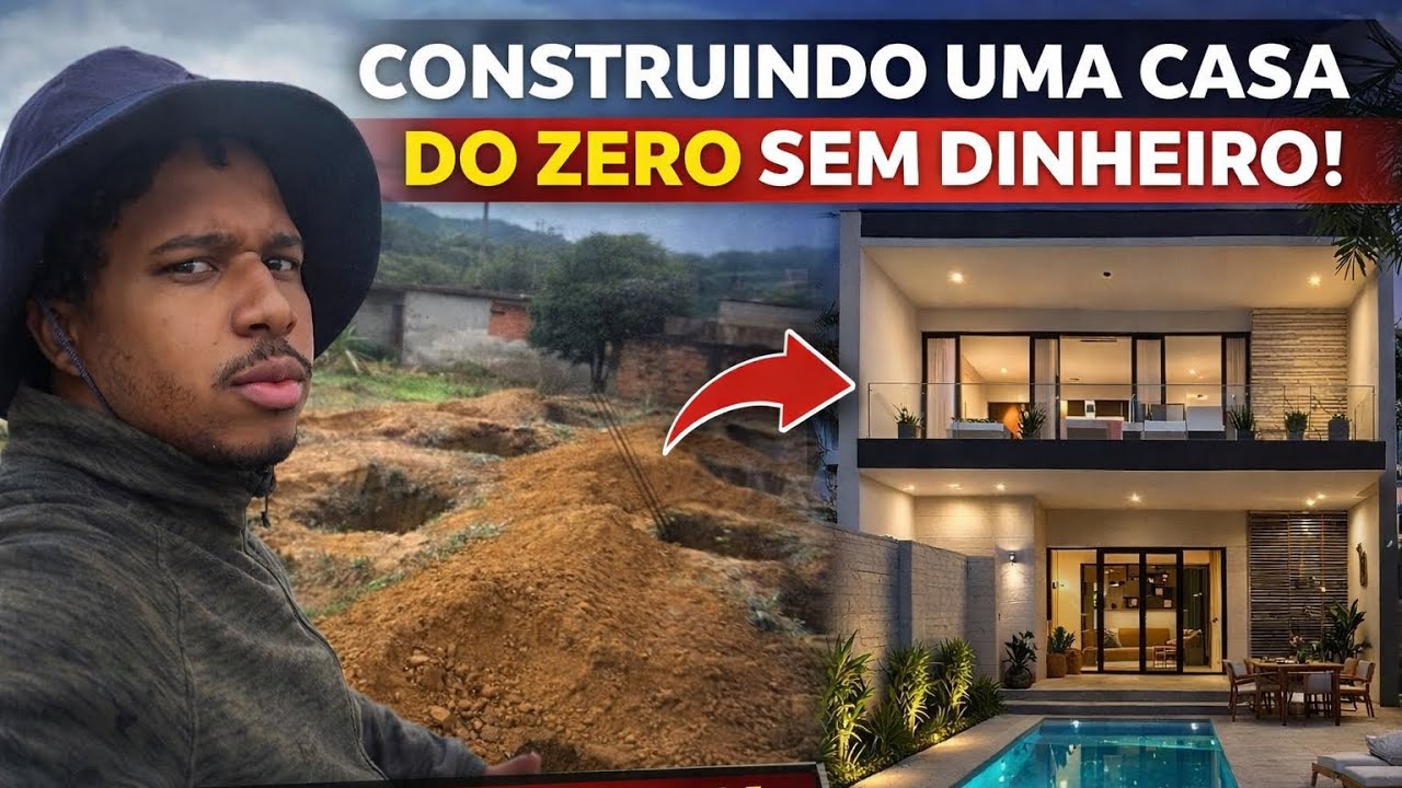 Construindo minha casa do zero sem dinheiro 🏗️🙏 #parte5 