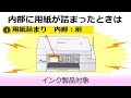 内部に用紙が詰まったときは