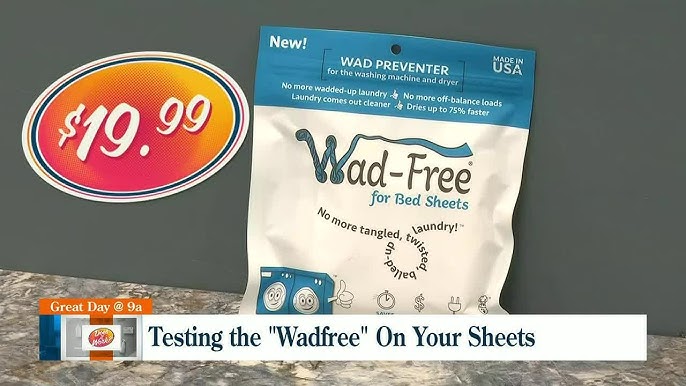 Bedding comes out cleaner and dries faster with Wad-Free®! Now with 2  laundry-life changing products 