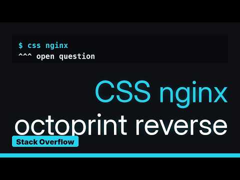 CSS/JS files not showing from server to reverse-proxy OctoPrint server via Nginx