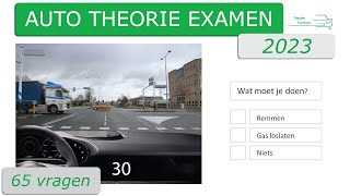 Auto theorie examen 2023 - gevaarherkenning - kennis - inzicht - voorrang