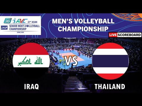 Iraq vs Thailand | 2023 AVC Asian Senior Men&#39;s Volleyball Championship LIVE Scoreboard