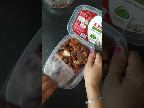 Unpacking Of LION Dates Fruit Khajur Dates LION Dates Shorts