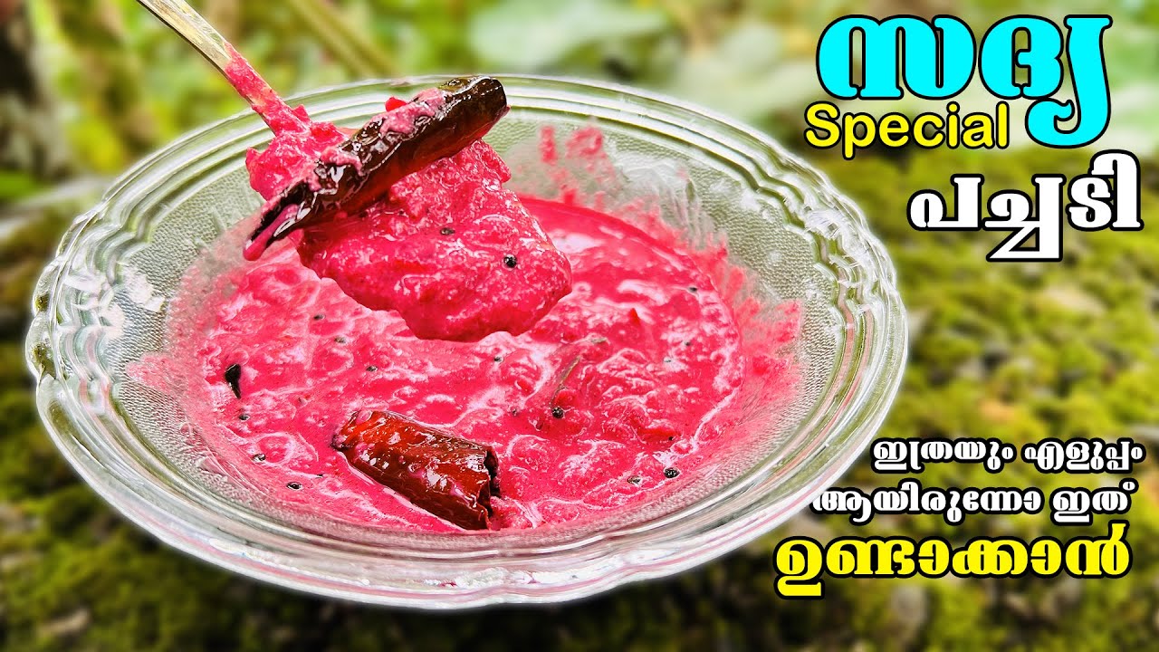KERALA STYLE TRADITIONAL CURRY RECIPE / Beetroot Pachadi Pachadi