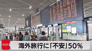 海外旅行に「不安」50％（2023年7月11日）