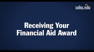 5. Receiving Your Financial Aid Award